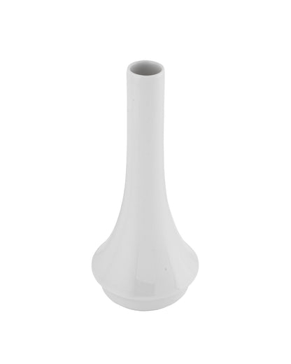 Fine Porcelain Flower Vase, White, Single