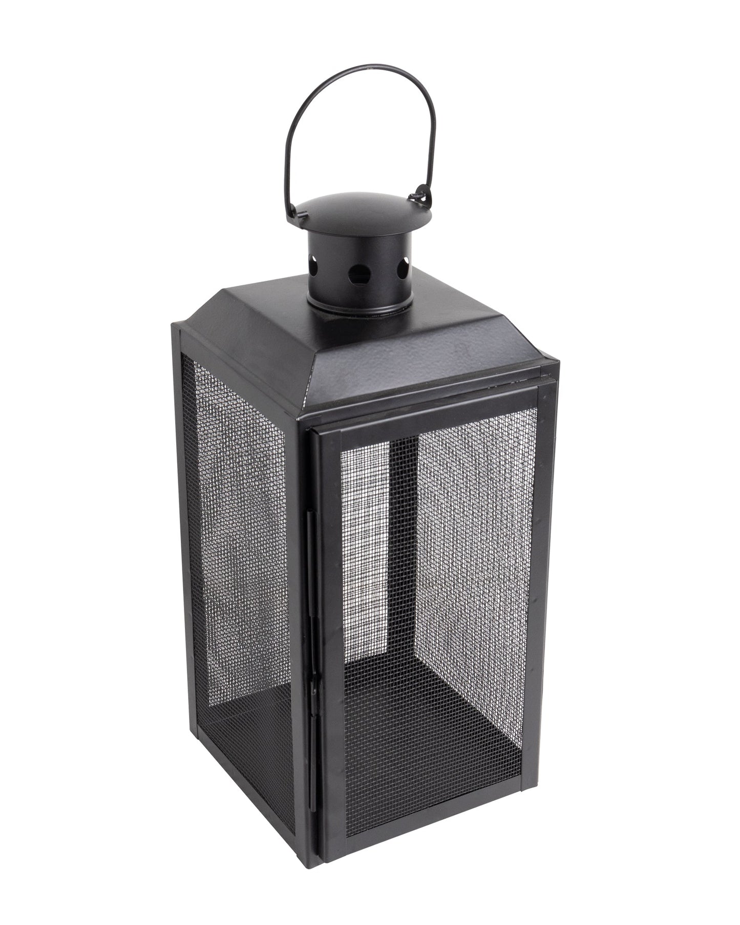 Set of 2 Iron Lantern and Candle Tealight Holder for Home Decor Items With 50 Warm White LEDs for Garden Patio Landscape Decoration