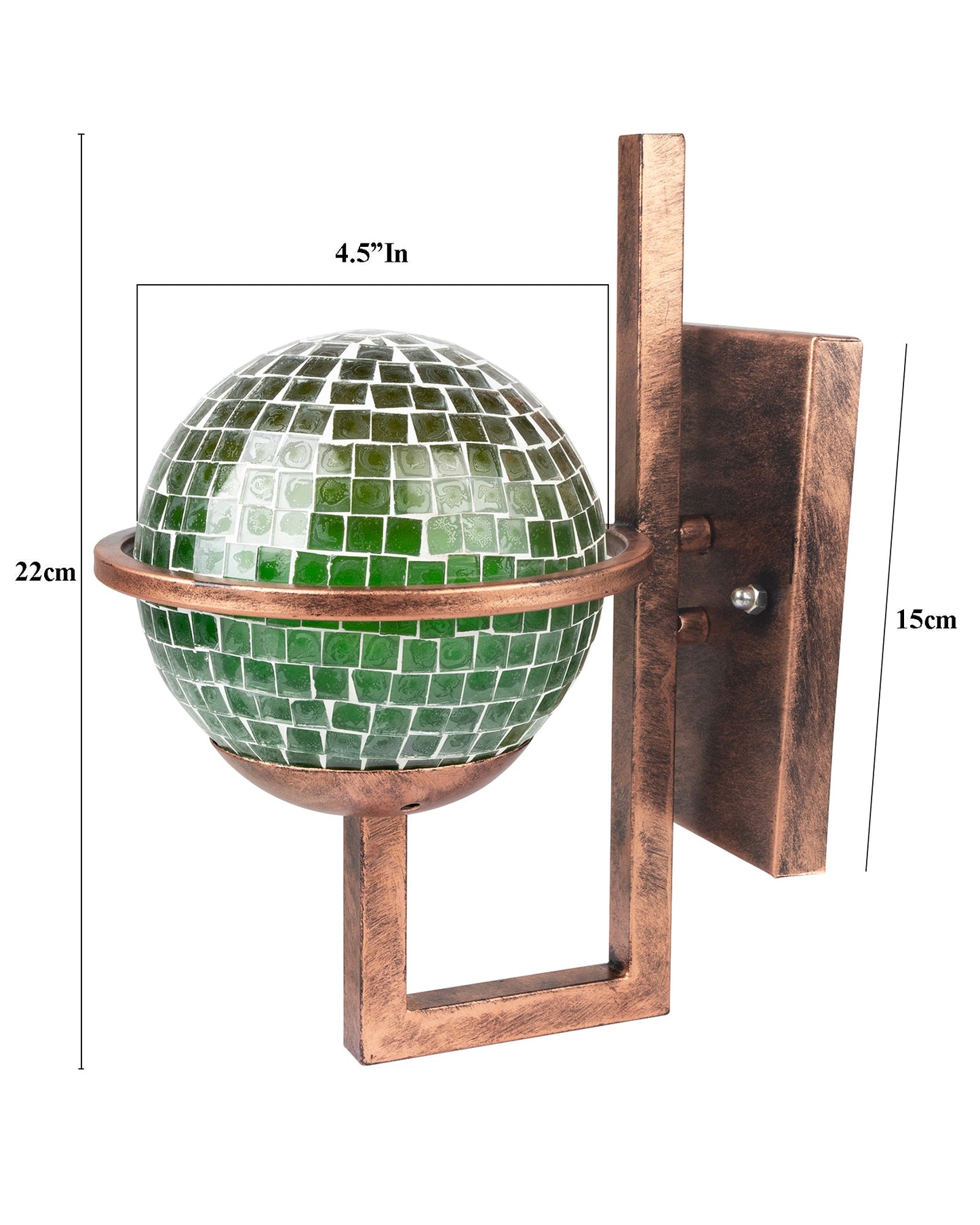 Rustic Wall Light Fixtures, Oil Rubbed Rust Finish Indoor Vintage Wall Sconce Industrial Lamp Fixture Glass Shade Farmhouse Metal Sconces for Bedroom Living Room Cafe