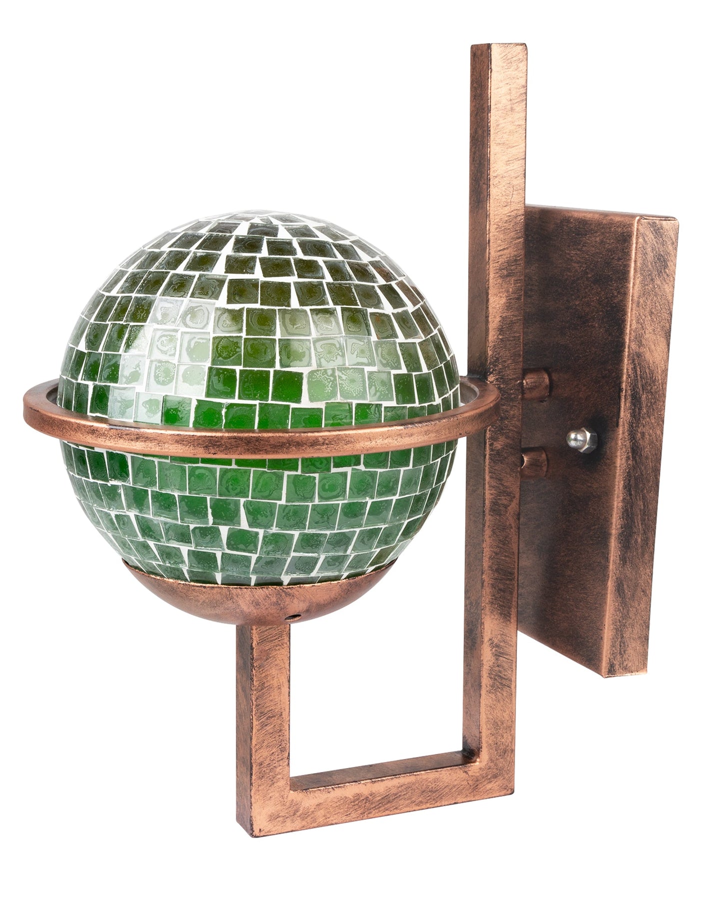 Rustic Wall Light Fixtures, Oil Rubbed Rust Finish Indoor Vintage Wall Sconce Industrial Lamp Fixture Glass Shade Farmhouse Metal Sconces for Bedroom Living Room Cafe