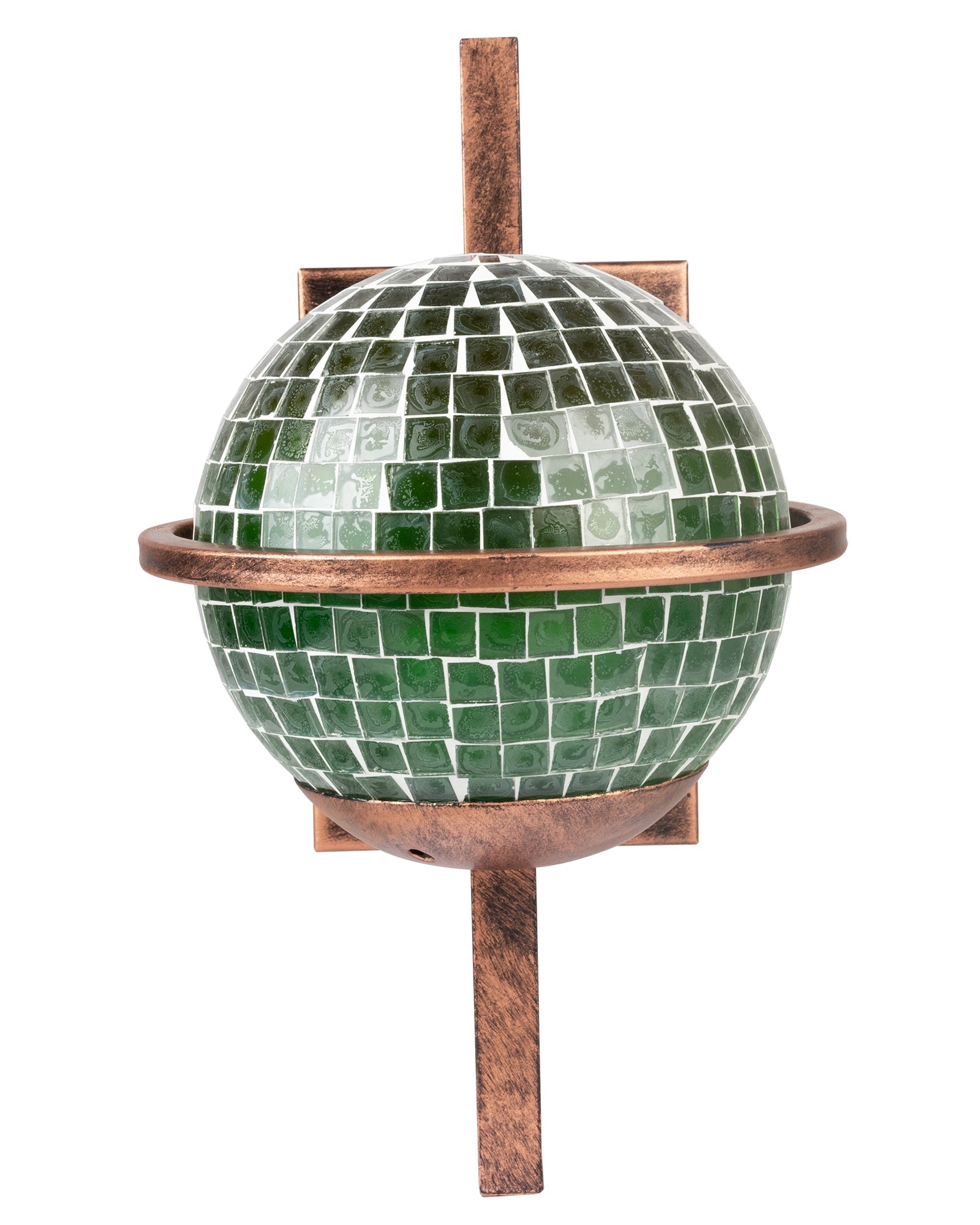 Rustic Wall Light Fixtures, Oil Rubbed Rust Finish Indoor Vintage Wall Sconce Industrial Lamp Fixture Glass Shade Farmhouse Metal Sconces for Bedroom Living Room Cafe