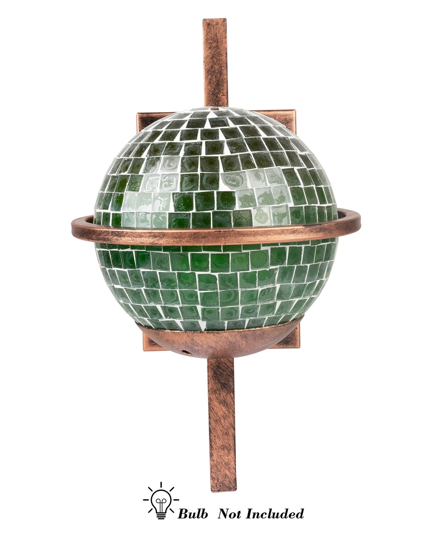 Rustic Wall Light Fixtures, Oil Rubbed Rust Finish Indoor Vintage Wall Sconce Industrial Lamp Fixture Glass Shade Farmhouse Metal Sconces for Bedroom Living Room Cafe