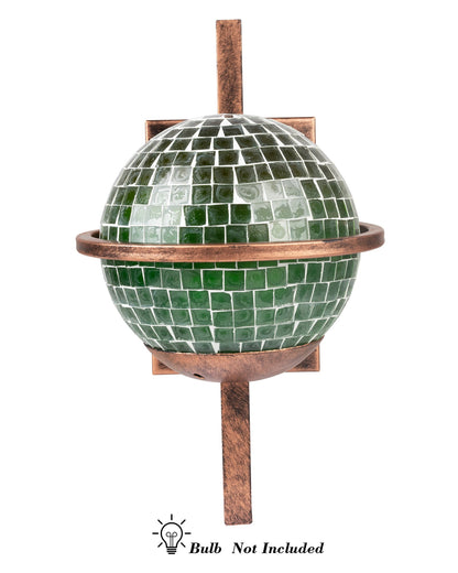 Rustic Wall Light Fixtures, Oil Rubbed Rust Finish Indoor Vintage Wall Sconce Industrial Lamp Fixture Glass Shade Farmhouse Metal Sconces for Bedroom Living Room Cafe