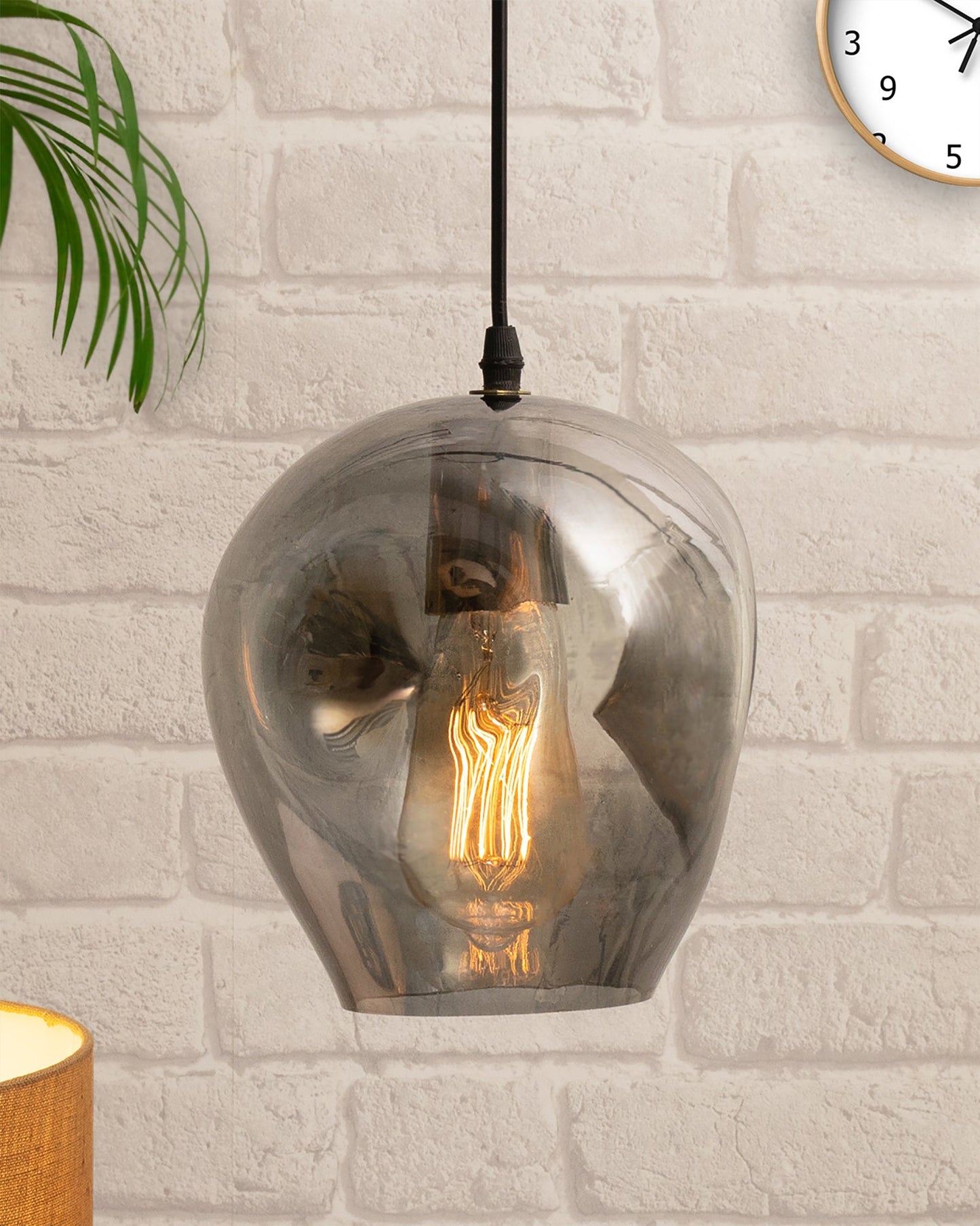 Pendant Light Blown Glass Bedside lsland Lighting Modern Ceiling Organic Design Hanging Drop