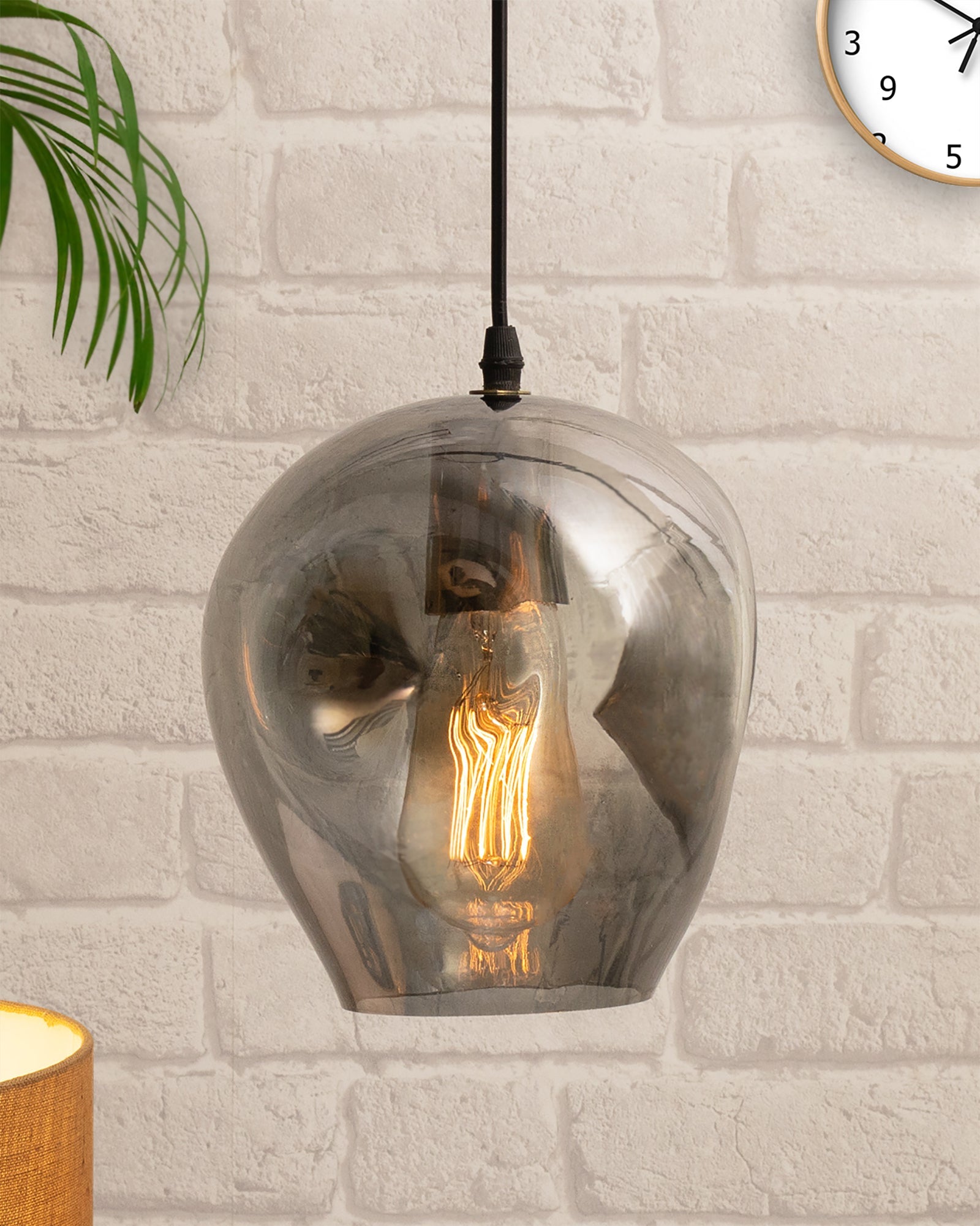 Pendant Light Blown Glass Bedside lsland Lighting Modern Ceiling Organic Design Hanging Drop