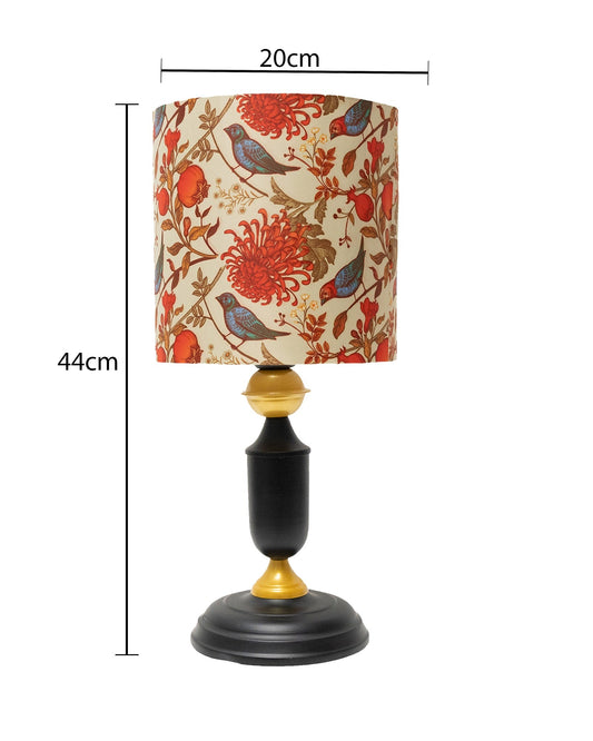 Murphy Black Table Lamp with Shade, LED bulb included