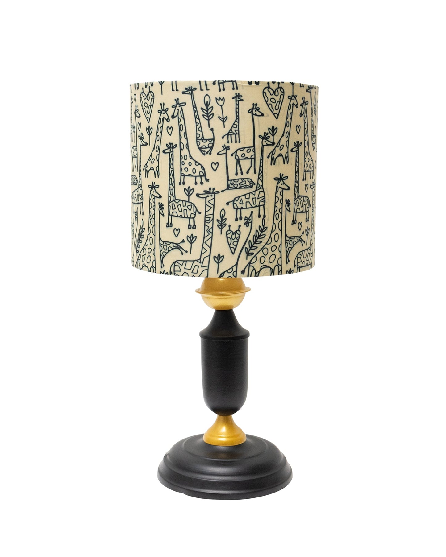 Murphy Black Table Lamp with Shade, LED bulb included