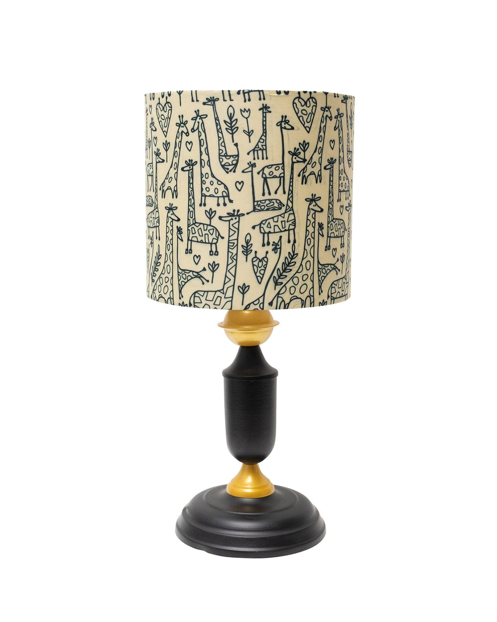 Murphy Black Table Lamp with Shade, LED bulb included