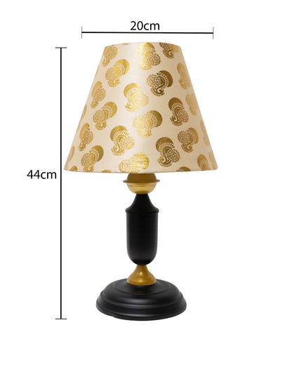 Murphy Black Table Lamp with Shade, LED bulb included