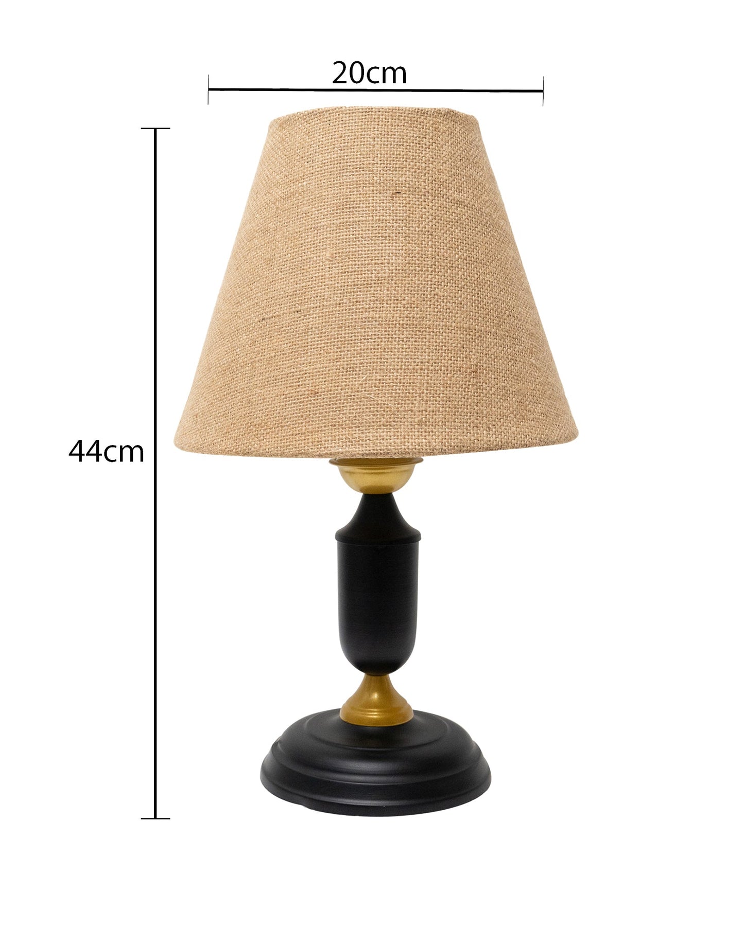 Murphy Black Table Lamp with Shade, LED bulb included