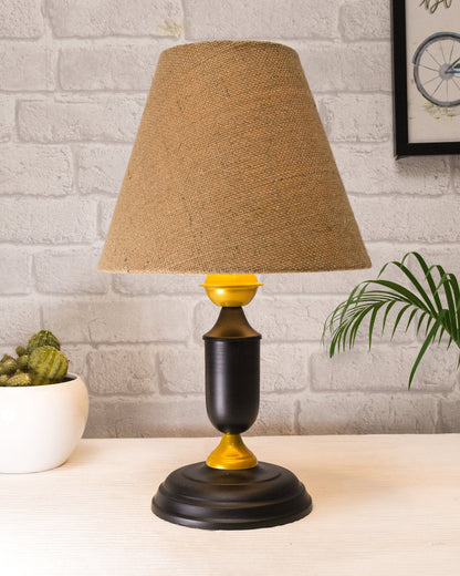 Murphy Black Table Lamp with Shade, LED bulb included