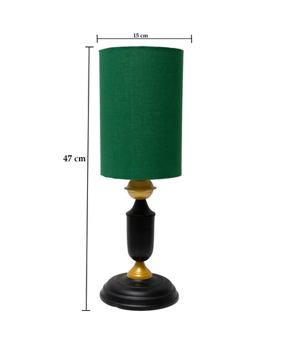 Murphy Black Table Lamp with Shade, LED bulb included