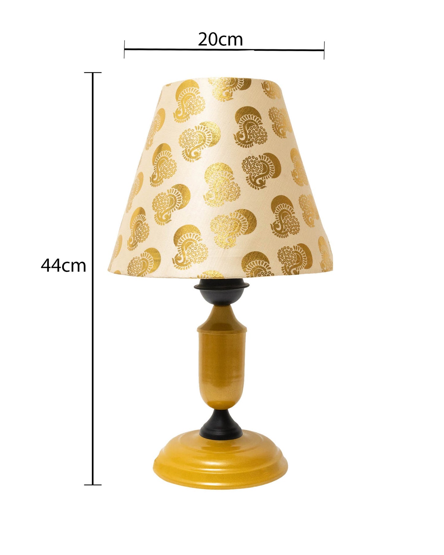 Murphy Golden Table Lamp with Shade, LED Bulb Included