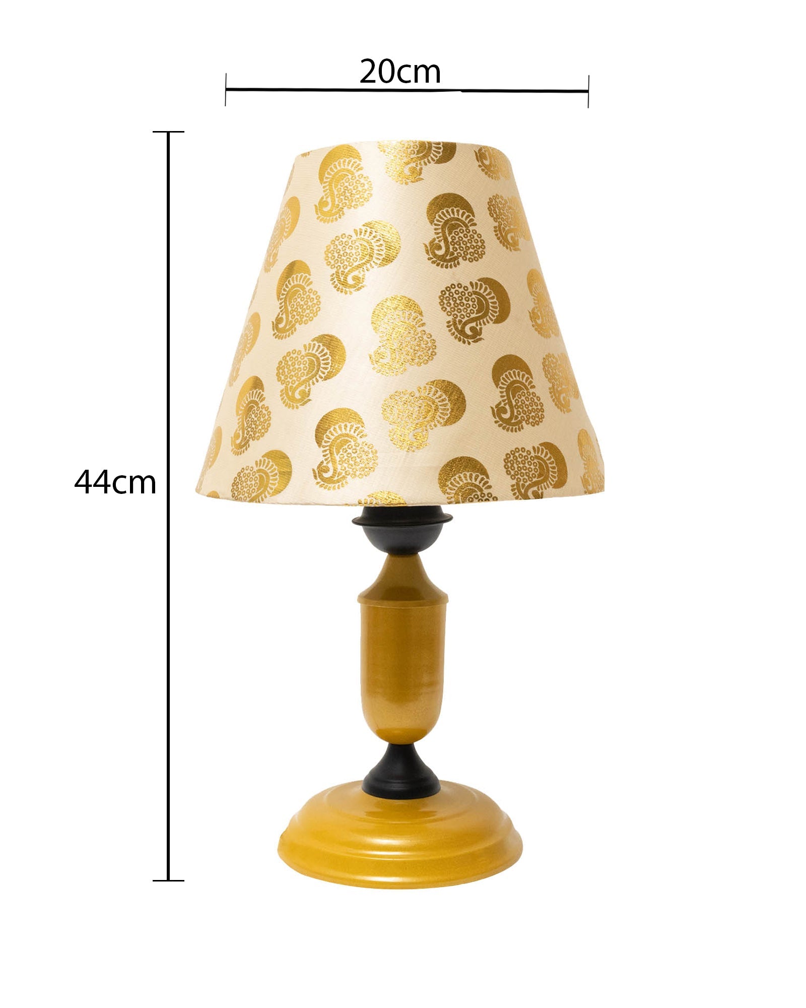 Murphy Golden Table Lamp with Shade, LED Bulb Included