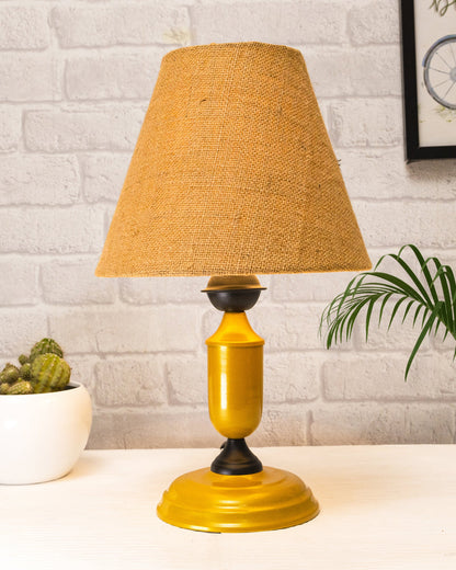 Murphy Golden Table Lamp with Shade, LED Bulb Included