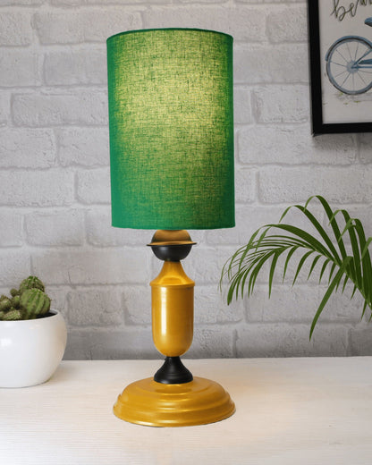 Murphy Golden Table Lamp with Shade, LED Bulb Included