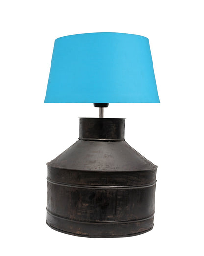 Rustic Milk Gagar Table Lamp with shade, Black Rust Finish