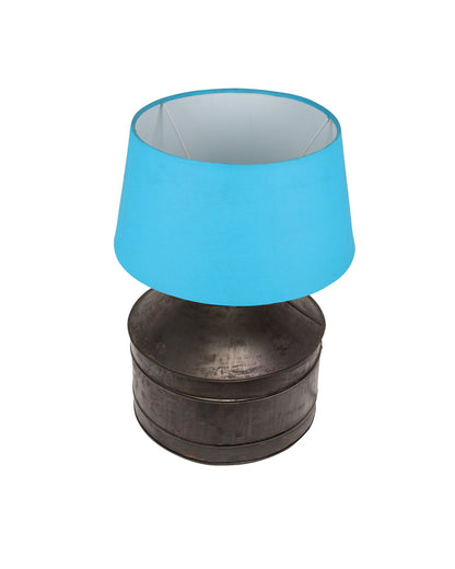 Rustic Milk Gagar Table Lamp with shade, Black Rust Finish