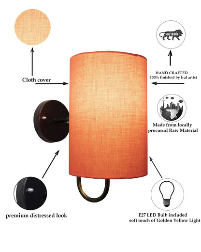 Wall Metal gooseneck stands with Cylinder Shade