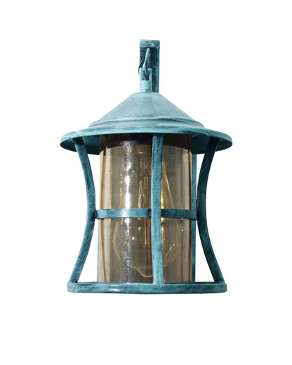 Rustic Wall Light Fixtures,Rustic Blue Algae Indoor Vintage Wall Sconce Industrial Lamp Fixture Glass Shade Farmhouse Metal Sconces for Bedroom Living Room Cafe, Wall Chimney