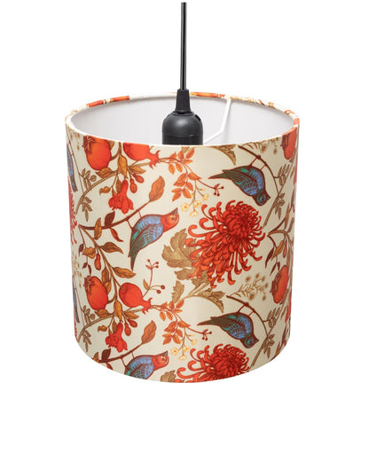 Birds Hanging Drum Lamp Shade, Decorative Light Lamp for Living Room, Home, Bedroom