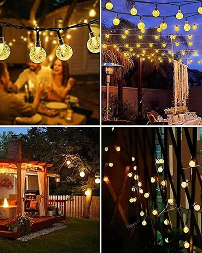 5M Snowflake Shaped LED String Lights for Christmas Indoor Outdoor, Party,Festival Garden Decor
