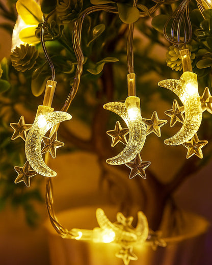 5M Snowflake Shaped LED String Lights for Christmas Indoor Outdoor, Party,Festival Garden Decor
