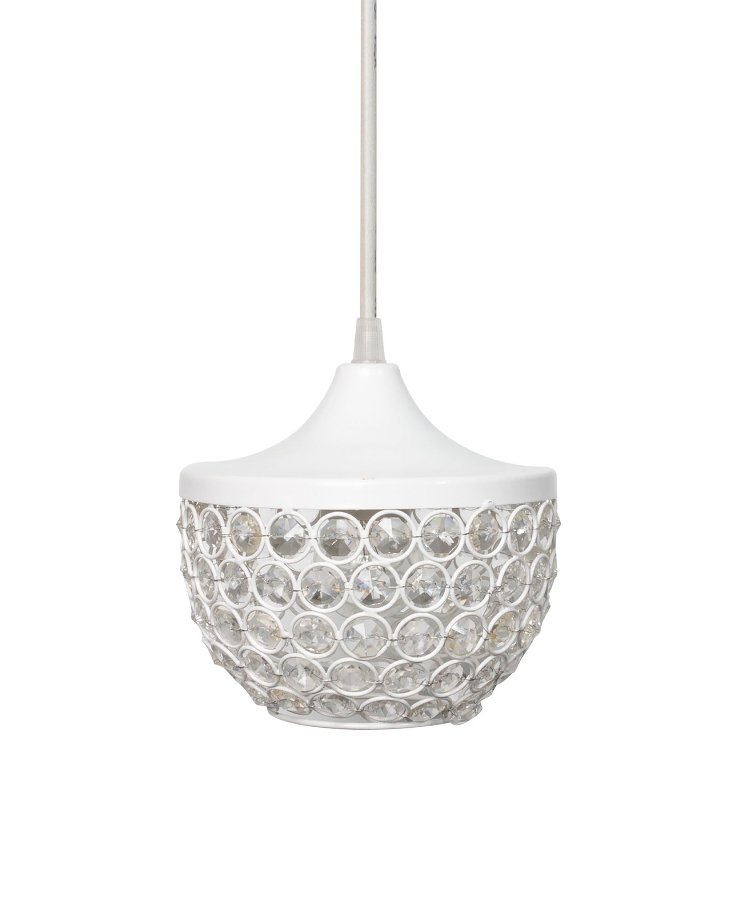 6" Glossy Crystal hanging goblet light, ceiling light, Nordic E27 pendant