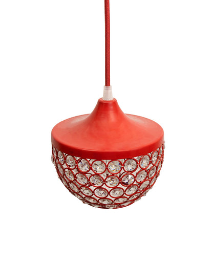 6" Glossy Crystal hanging goblet light, ceiling light, Nordic E27 pendant