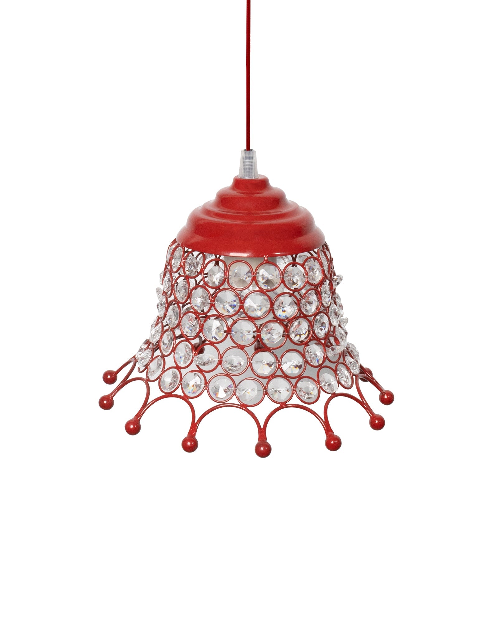 Glossy Hanging crystal pendant light, Adjustable Pendant Light Fixture for Kitchen Dinning Room Bedroom