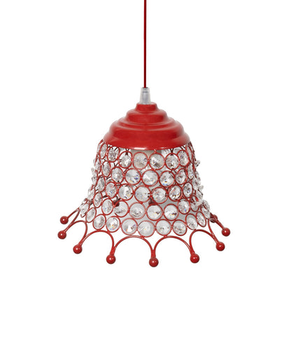 Glossy Hanging crystal pendant light, Adjustable Pendant Light Fixture for Kitchen Dinning Room Bedroom