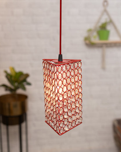 Glossy Hanging crystal Chandelier Vintage Industrial Vintage Pendant Ceiling Light