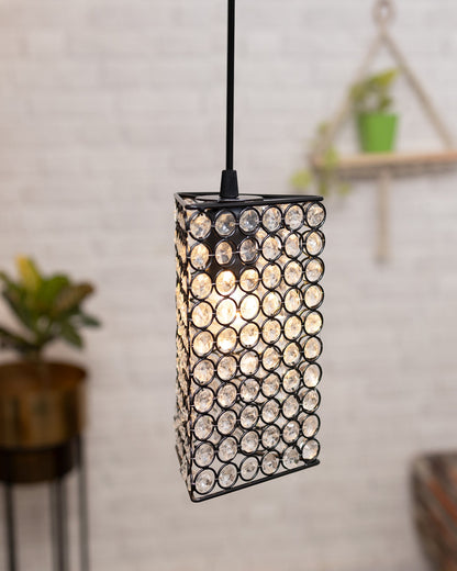 Glossy Hanging crystal Chandelier Vintage Industrial Vintage Pendant Ceiling Light