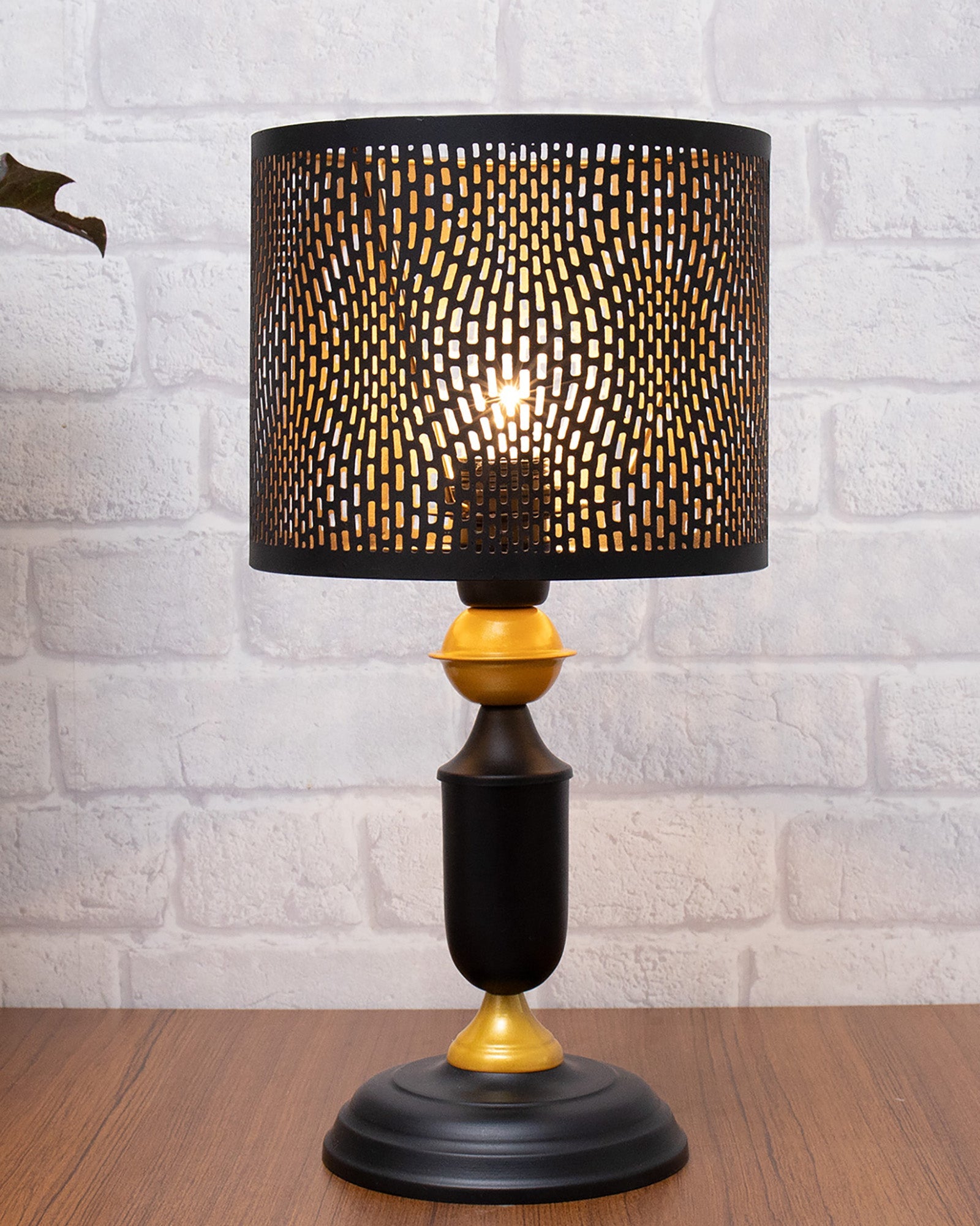 Murphy Table Lamp with Moroccan Shade, LED bulb included
