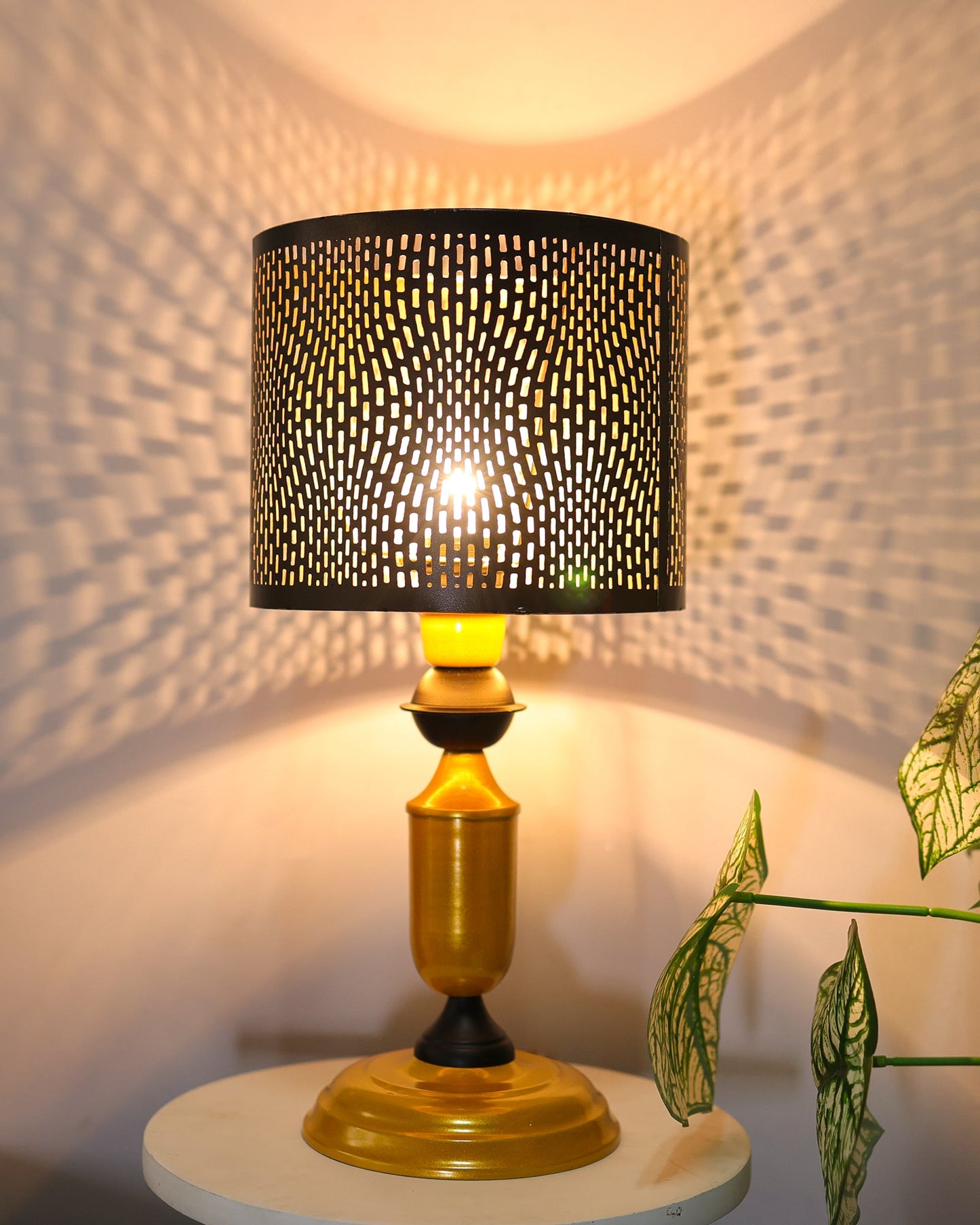Murphy Table Lamp with Moroccan Shade, LED bulb included