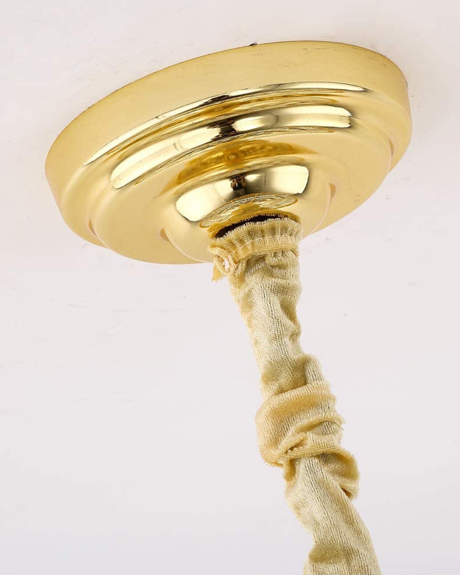 Modern Gold Crystal Chandelier 5 Lights 15.7 in Ceiling Pendant Light Fixtuers Round 3 Tiers Chandelier