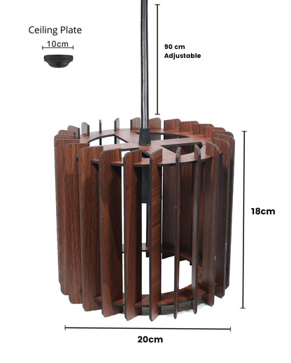 Wood Pendant Light, Mid Century Modern, Handmade, Ceiling Lamp, Chandelier Lighting, Industrial Lamp, Wooden Lamp, Lampshade Ceiling, Cylinder