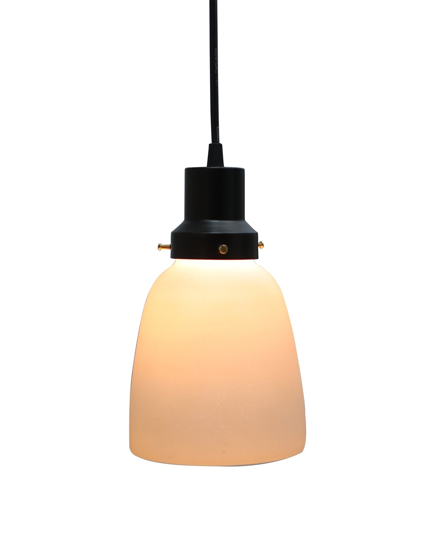 Pendant Light Fixtures Adjustable Hanging Lights Vintage White Frosted Glass Shade Nordic Dining Room Living Room Bedroom, Matt Black Fitting