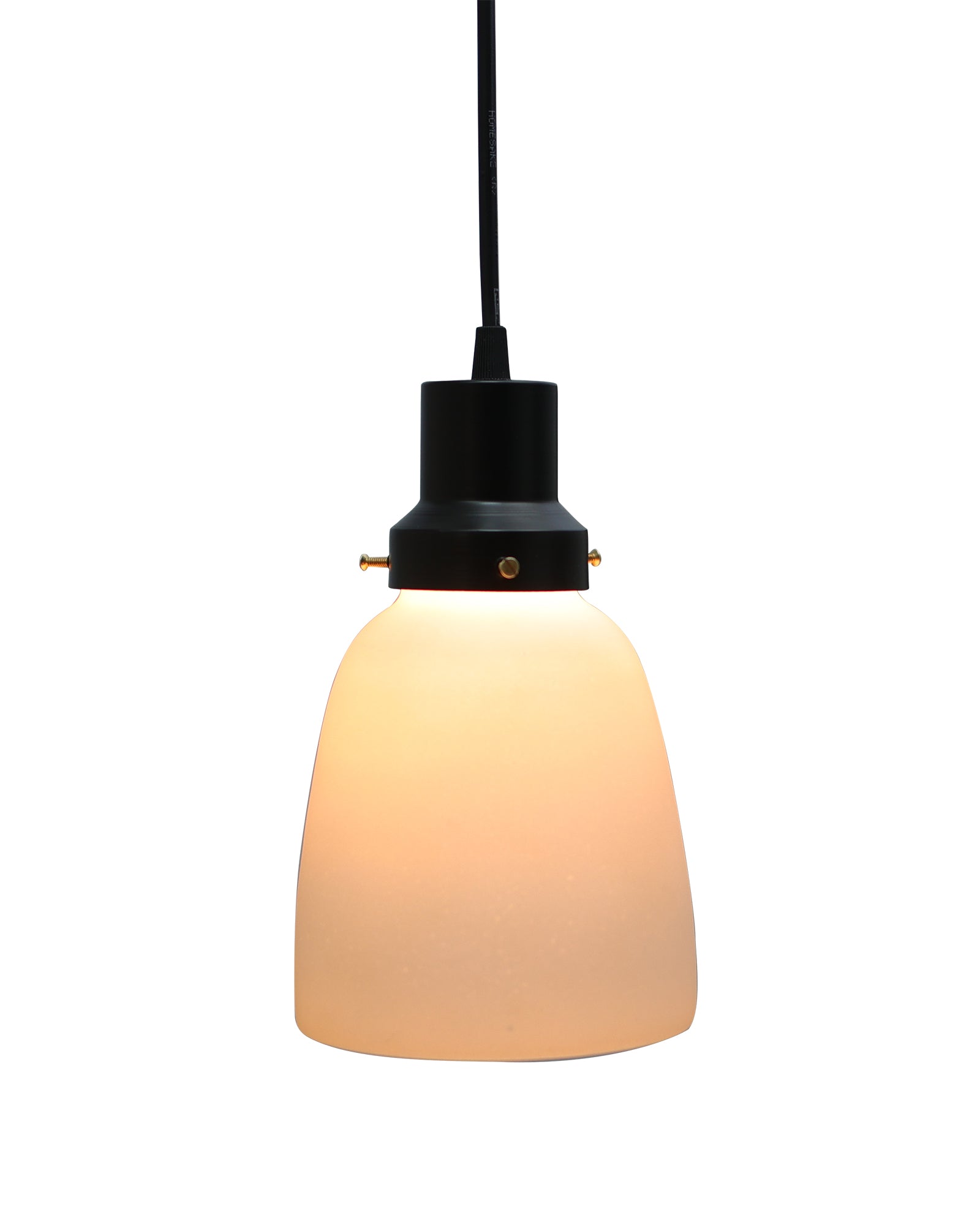 Pendant Light Fixtures Adjustable Hanging Lights Vintage White Frosted Glass Shade Nordic Dining Room Living Room Bedroom, Matt Black Fitting