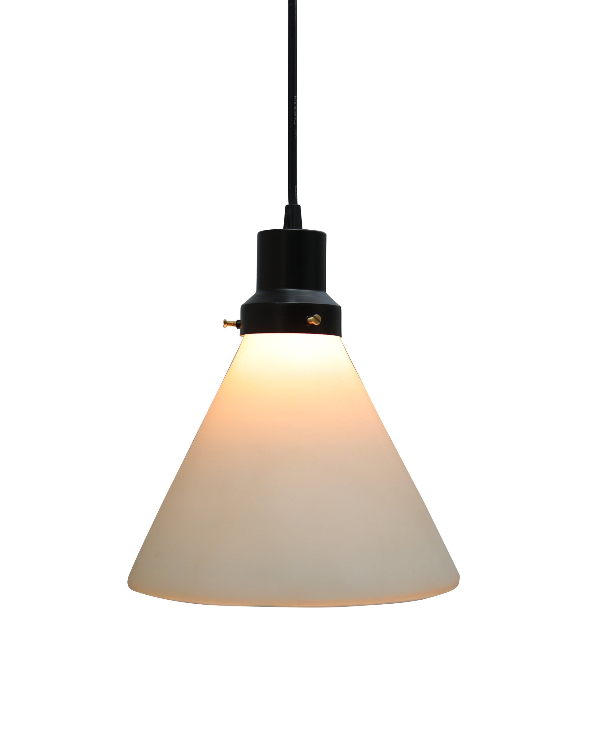 Pendant Light Fixtures Adjustable Hanging Lights Vintage White Frosted Glass Shade Nordic Dining Room Living Room Bedroom, Matt Black Fitting