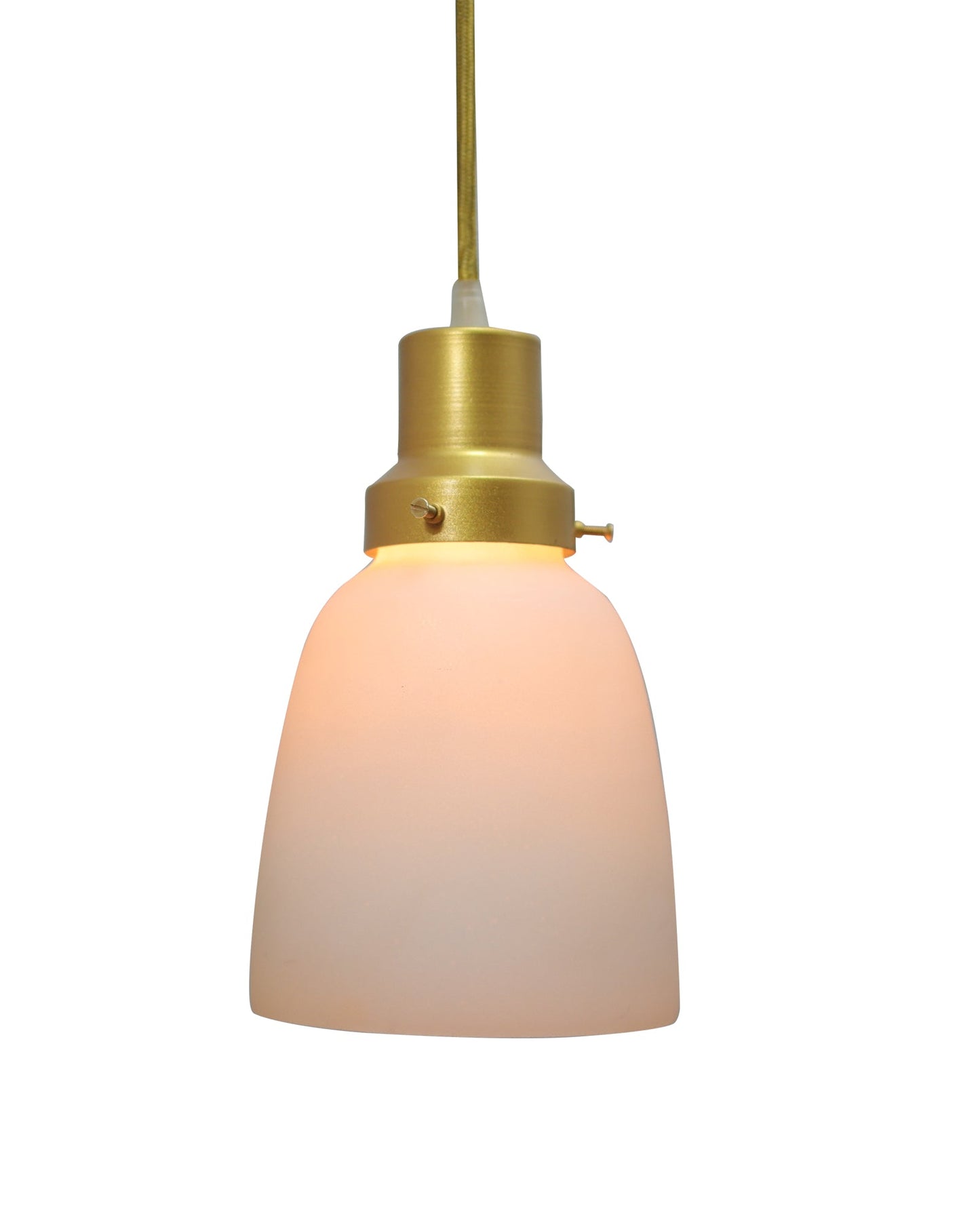 Pendant Light Fixtures Adjustable Hanging Lights Vintage White Frosted Glass Shade Nordic Dining Room Living Room Bedroom, Glossy Golden Fitting