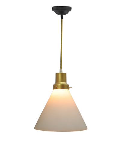 Pendant Light Fixtures Adjustable Hanging Lights Vintage White Frosted Glass Shade Nordic Dining Room Living Room Bedroom, Glossy Golden Fitting