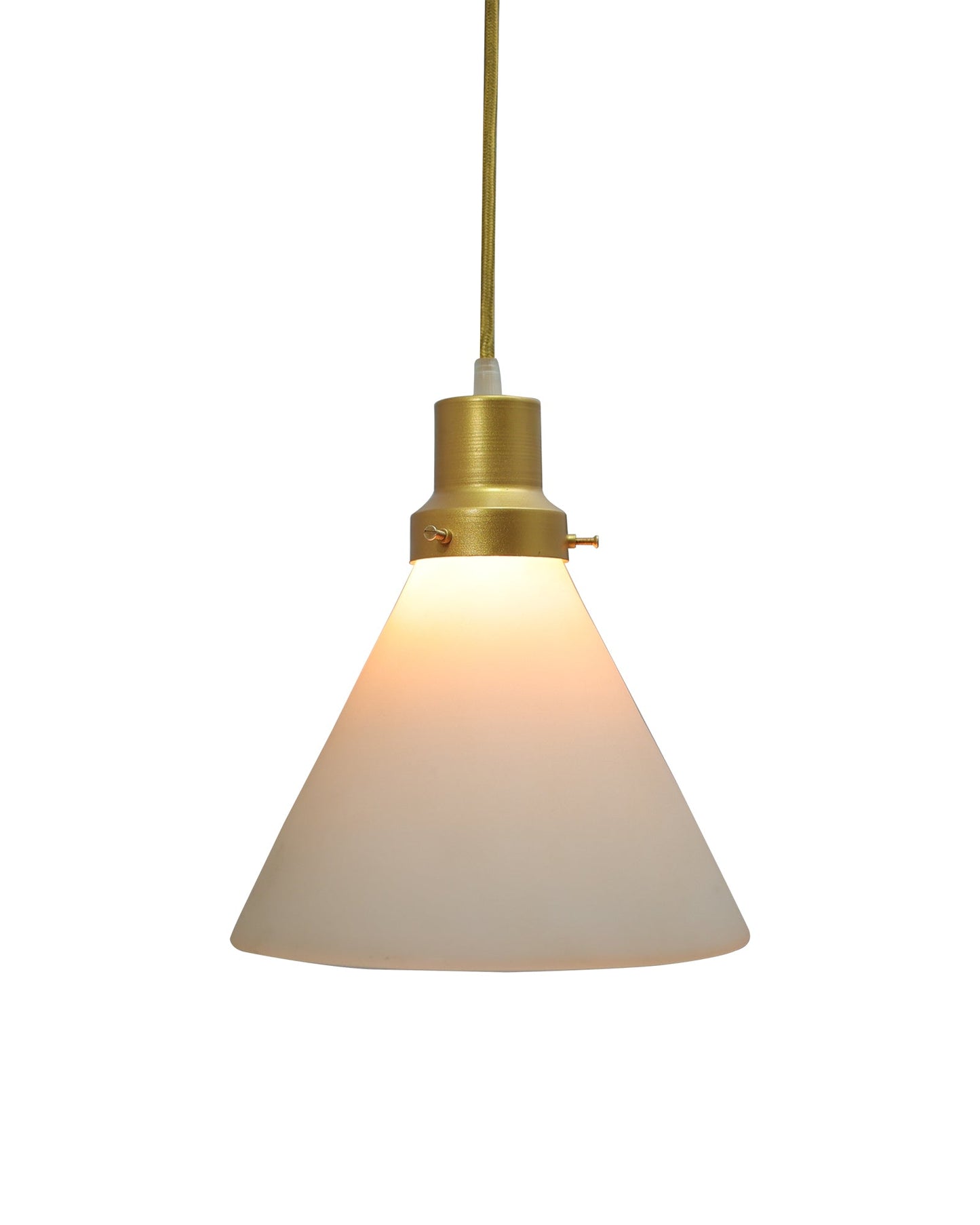 Pendant Light Fixtures Adjustable Hanging Lights Vintage White Frosted Glass Shade Nordic Dining Room Living Room Bedroom, Glossy Golden Fitting