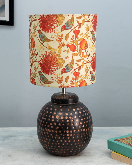 Ginger Jar Antique Table Lamp Hammered Oil-Rubbed Bronze Metal for Living Room Family Bedroom