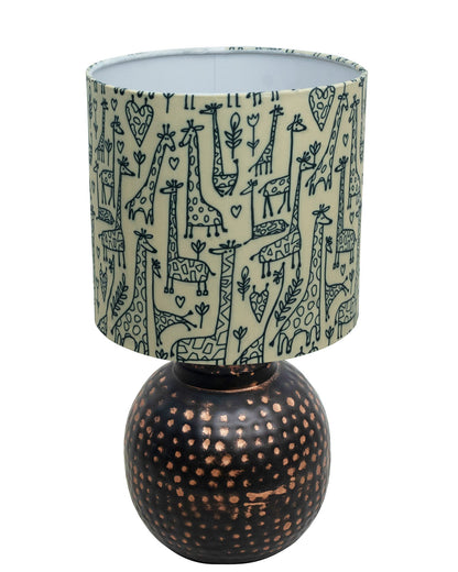 Ginger Jar Antique Table Lamp Hammered Oil-Rubbed Bronze Metal for Living Room Family Bedroom