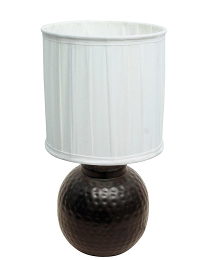 Ginger Jar Antique Table Lamp Hammered Antique Copper Metal for Living Room Family Bedroom