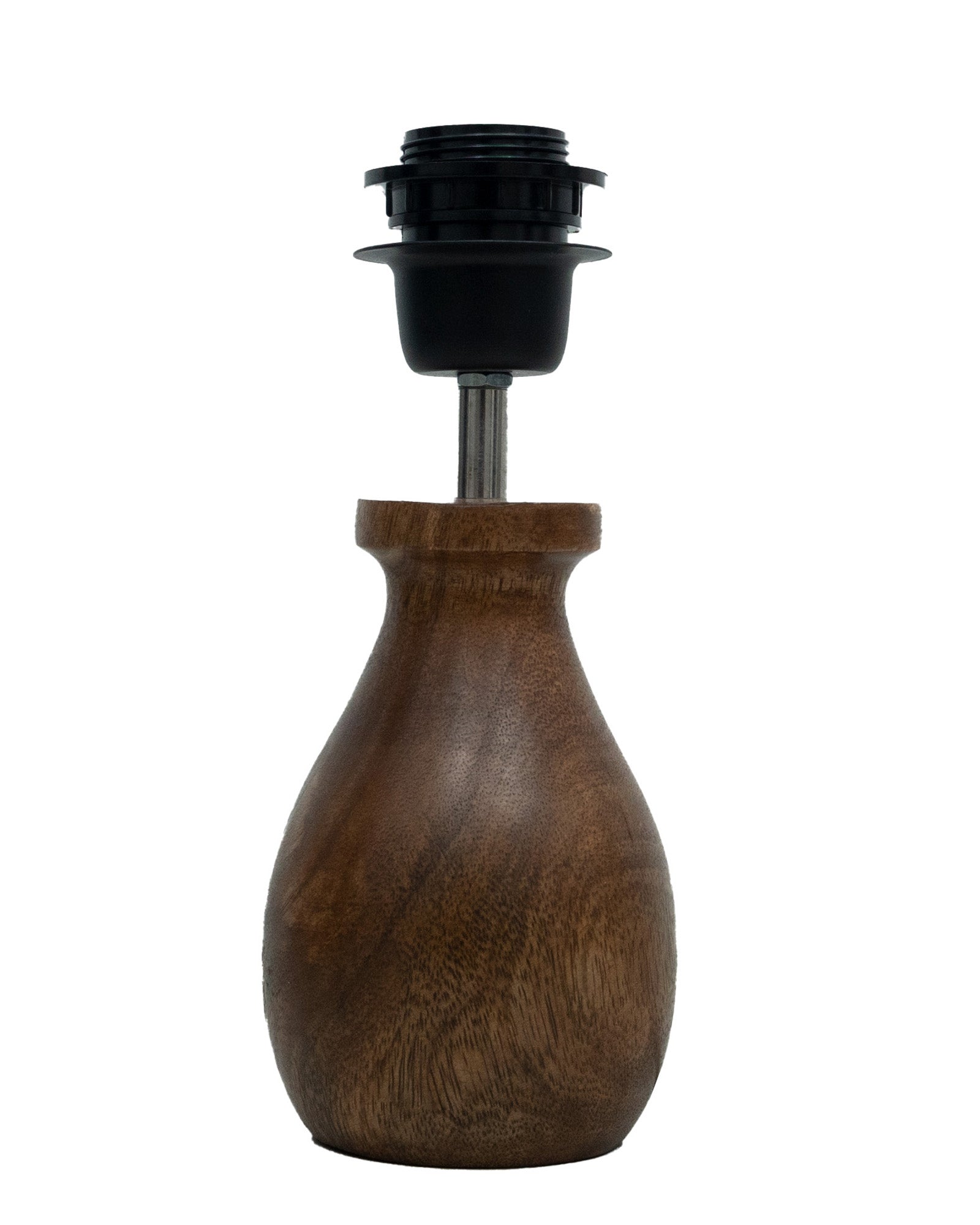 Dovel Pot Modern Table Lamp, Wooden Base Modern Fabric Lampshade for Home Office Cafe Restaurant, Dovel Pot
