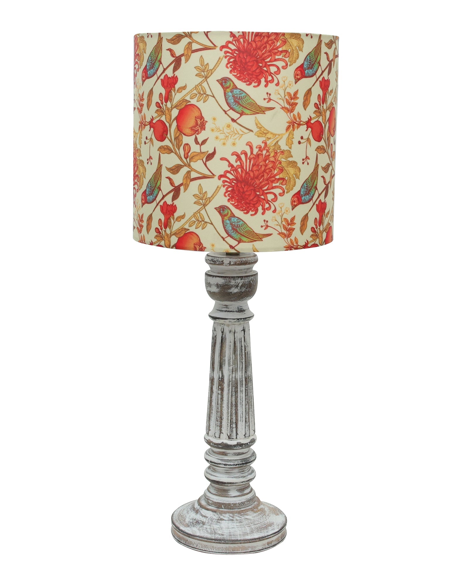Traditional Country Cottage Table Lamp Antique White Athens Desk Lamp for Bedroom Living Room