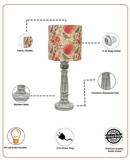 Traditional Country Cottage Table Lamp Antique White Athens Desk Lamp for Bedroom Living Room