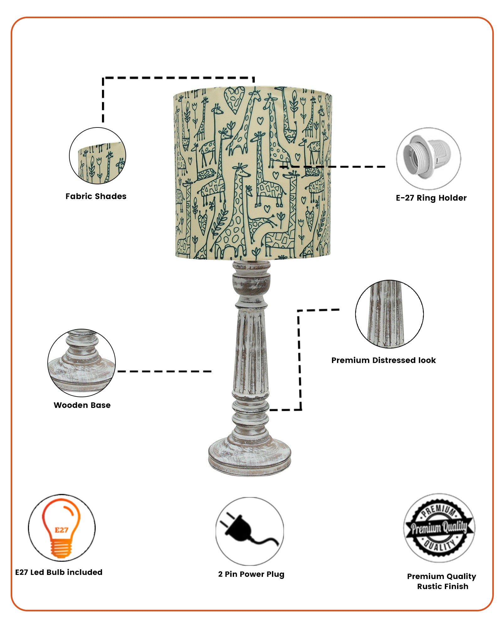 Traditional Country Cottage Table Lamp Antique White Athens Desk Lamp for Bedroom Living Room